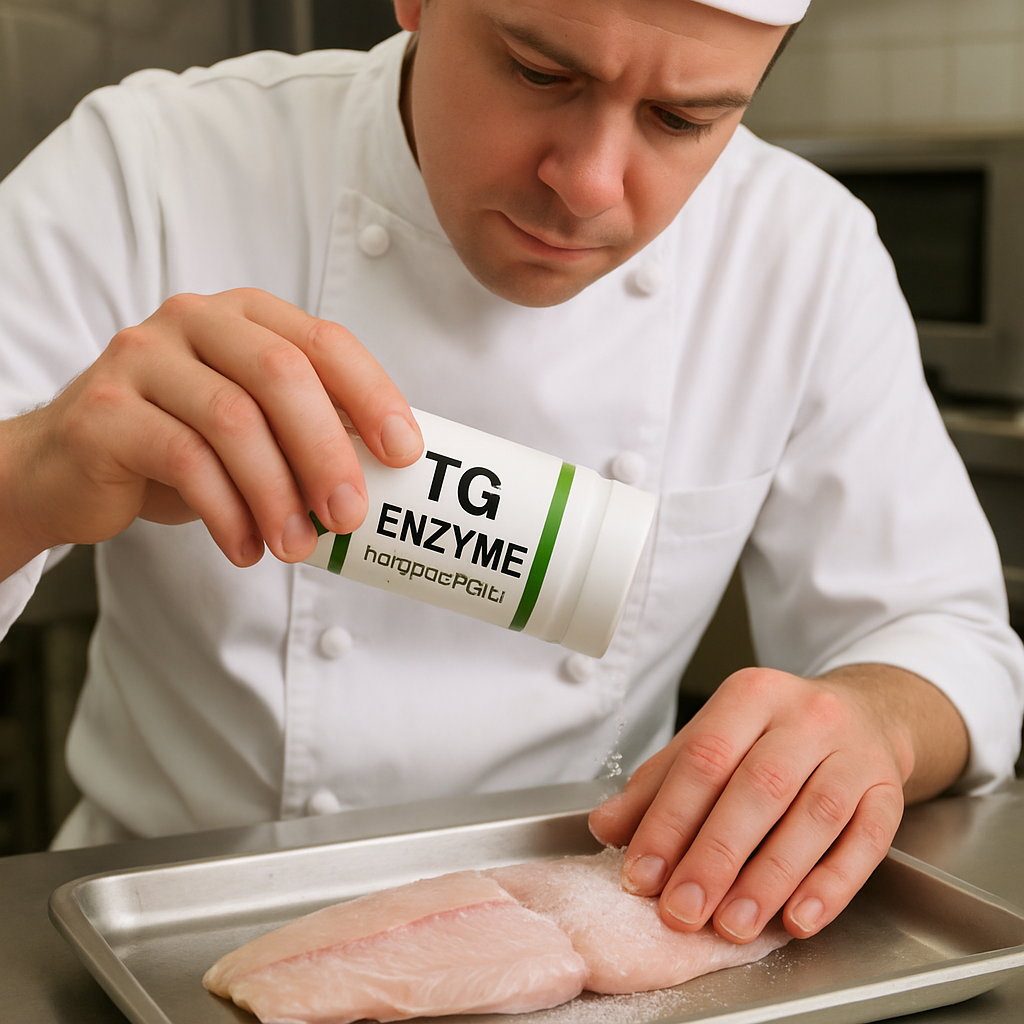 Gourmet dish featuring fish with enhanced texture