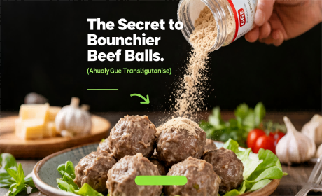 The Secret to Bouncier Beef Balls: Ahualyn Meat Glue (Transglutaminase)
