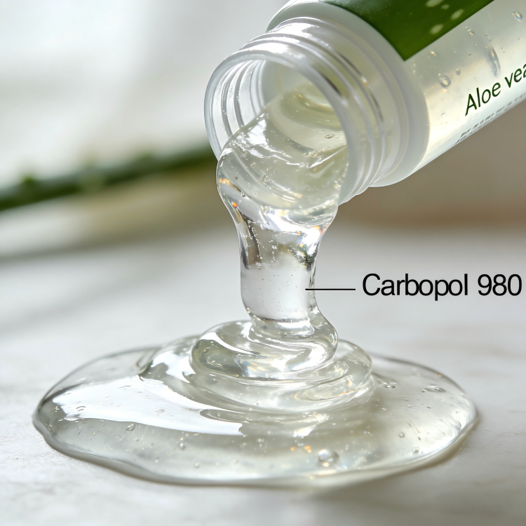 Clear gel thickened with Carbopol 980