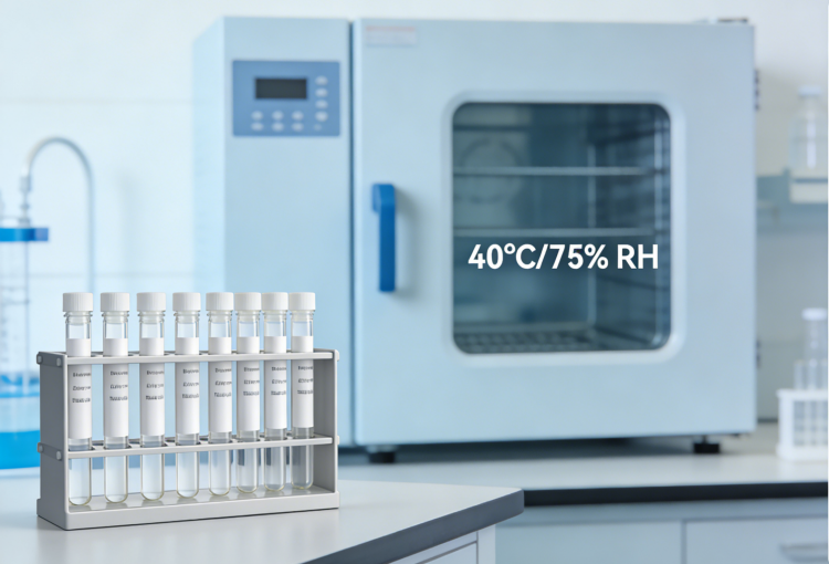 Stability testing protocol for ascorbyl glucoside formulations showing HPLC analysis
