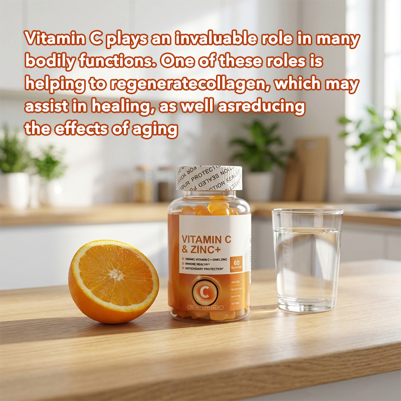 Woman applying vitamin C serum showing improved skin elasticity and collagen benefits