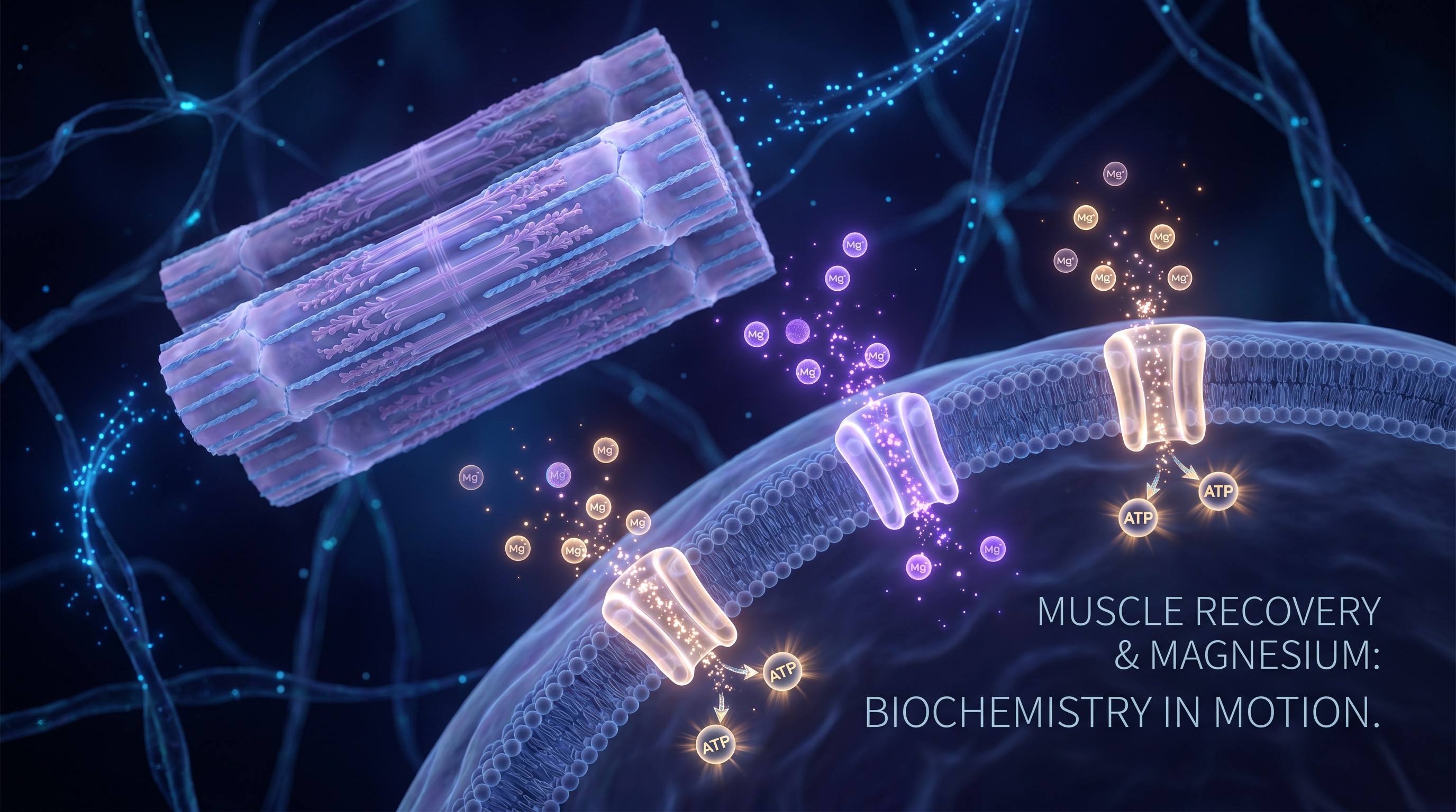 Athlete using magnesium capsules for post-workout muscle recovery and relaxation