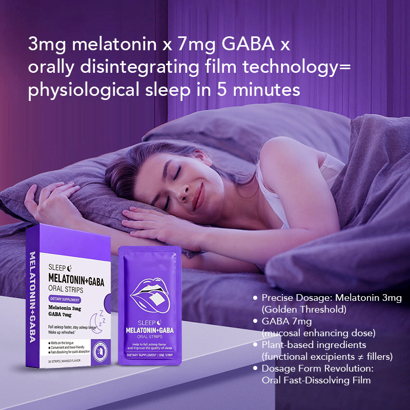 Melatonin+GABA Oral Strips