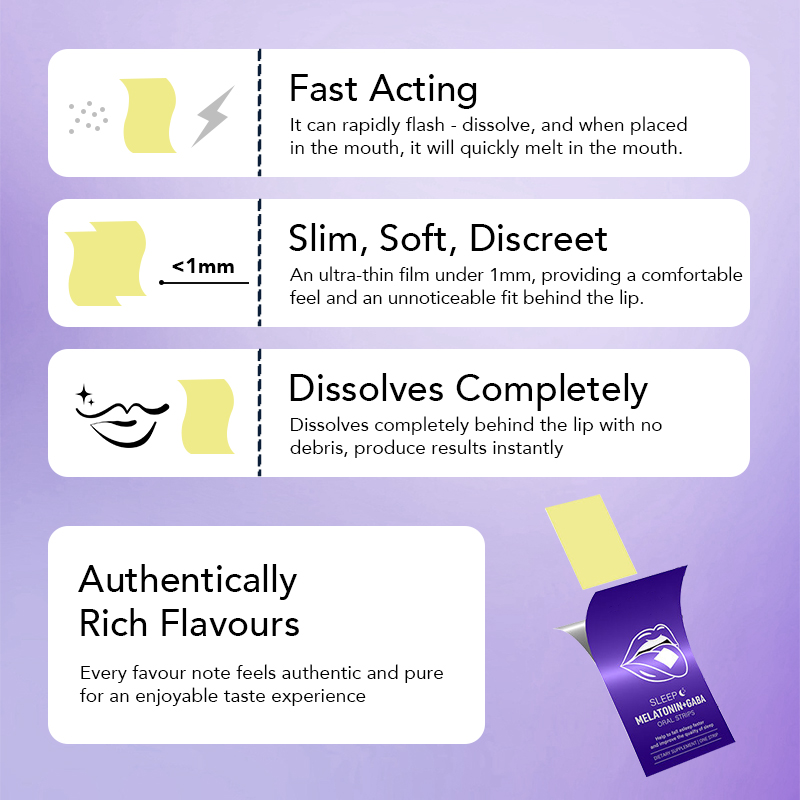 Melatonin+GABA Oral Strips