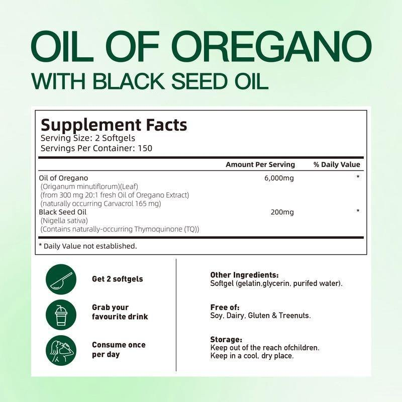 Oil of Oregano with Black Seed Oil