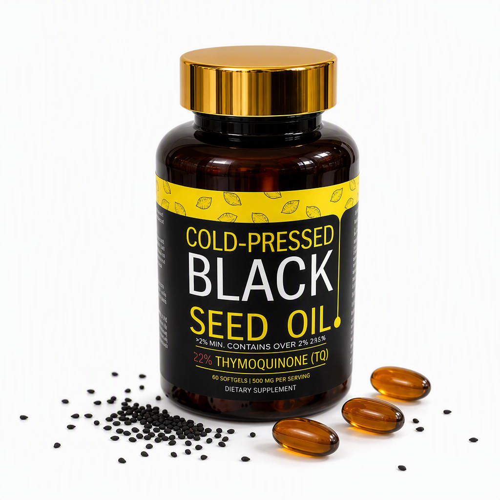 Cold-Pressed Black Seed Oil 500mg